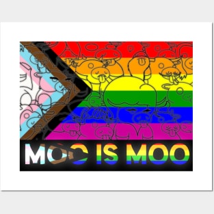 Moo Is Moo! - CowLick! Posters and Art